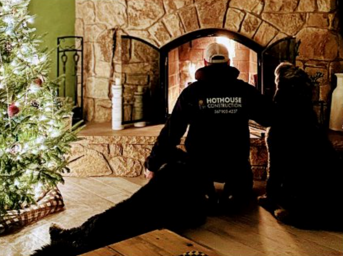 Hothouse dogs at Christmas