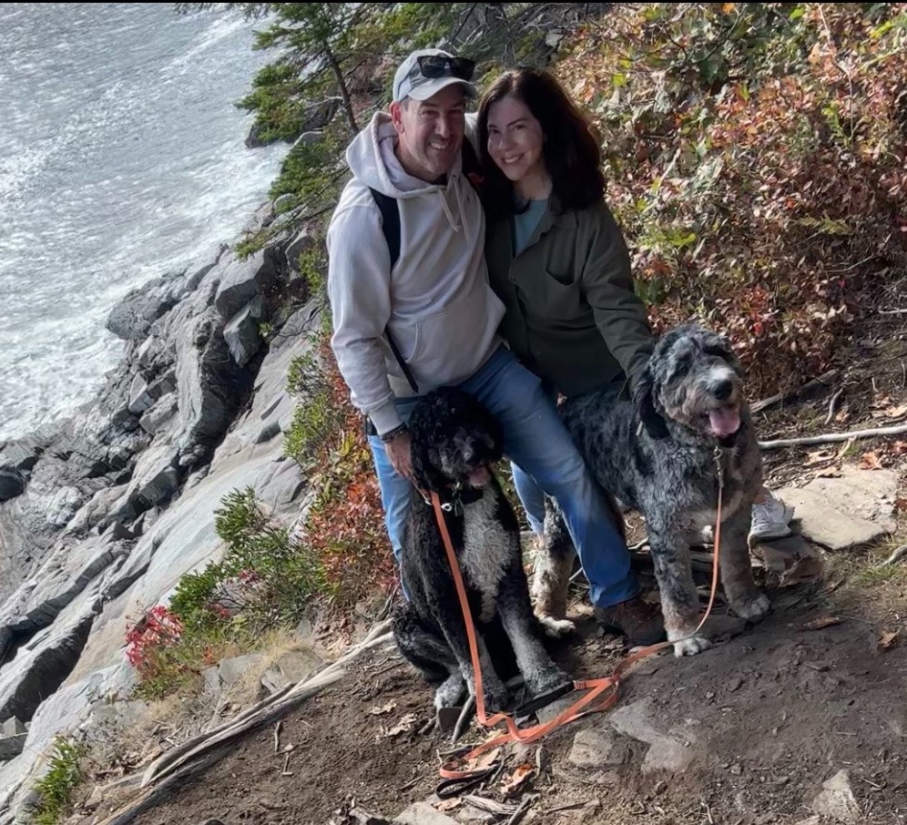 Scott and Jess with dogs
