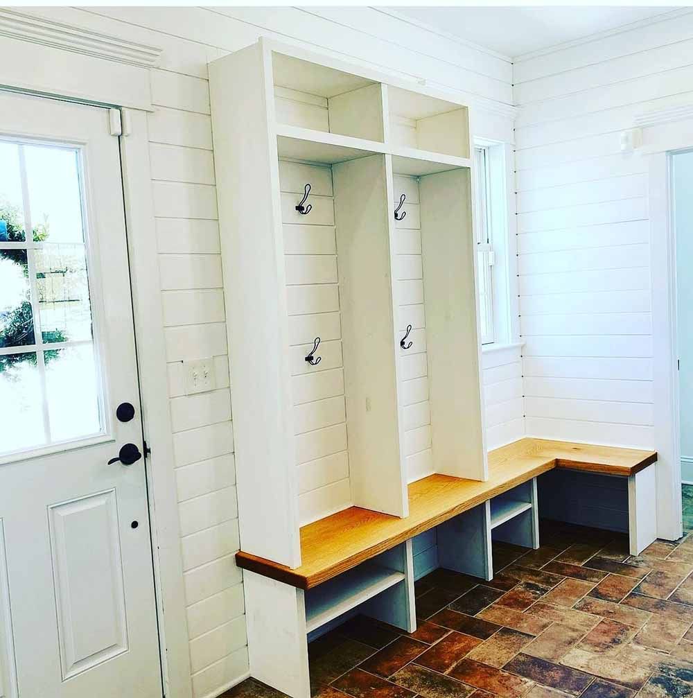 Mudroom renovation by Hothouse Construction