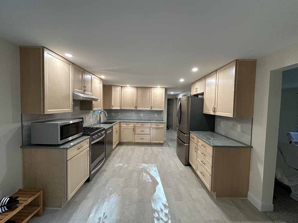 Remodeled kitchen by Hothouse Construction